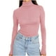 thumbnail image 3 of RKSTN Women's Turtleneck Long Sleeve Shirts Oversized Mock Neck Slim Thermal Tight Underwear T Shirt Tops Womens Casusal Solid Plus Size Base Layer Loose Comfy Shirt Undershirt Fall Spring Clothes, 3 of 8