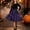 Purple, variant on Piuwrlz Girls Halloween Party Dresses Kids Girl Cos Perform Dress Red Size 7 Years