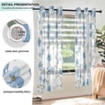 thumbnail image 3 of Yayeee Window Curtains Light Filtering 63"x52" Grommet Panel Pair Home Living Room Decor, Forget Me Not, 3 of 7