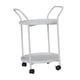 thumbnail image 3 of Mesa al final con ruedas con el organizador de metal de doble mango Cartero Utilidad Cart de 2 niveles Carry para baño, 3 of 8