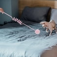 thumbnail image 3 of 1 Packs Self Playing Cat Toy with Teaser Stick Interactive Hanging Ball Elastic Rope Adjustable Length for Indoor Cats Window Door Cats Tree Exercise Hunting Jumping Climbing Fun Pet Toys, 3 of 5