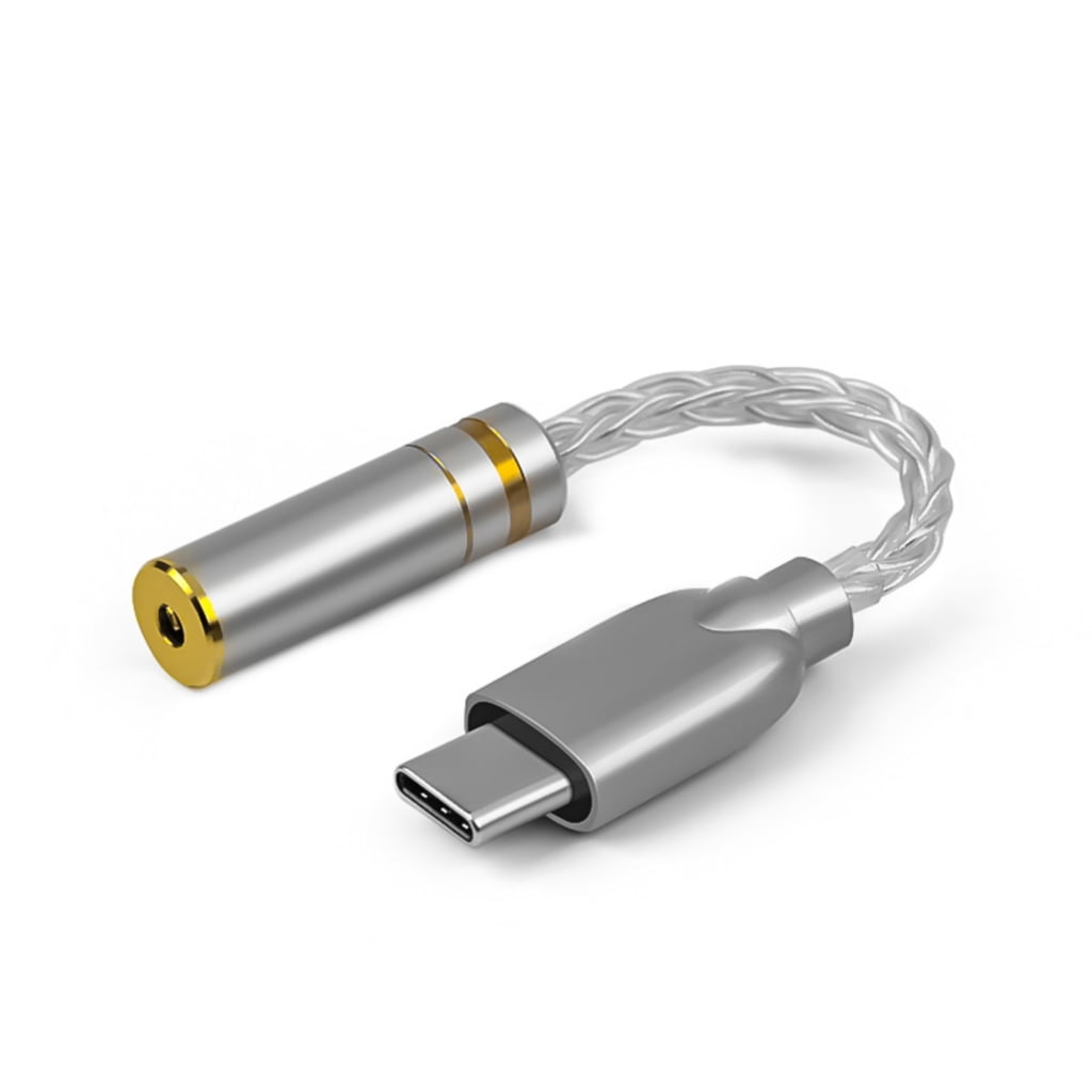 USB Type C to 3.5mm/2.5mm/4.4mm Sound Interfaces ALC5686 HiFi Headphone Amplifiers Digital Decoding Earphone Converter