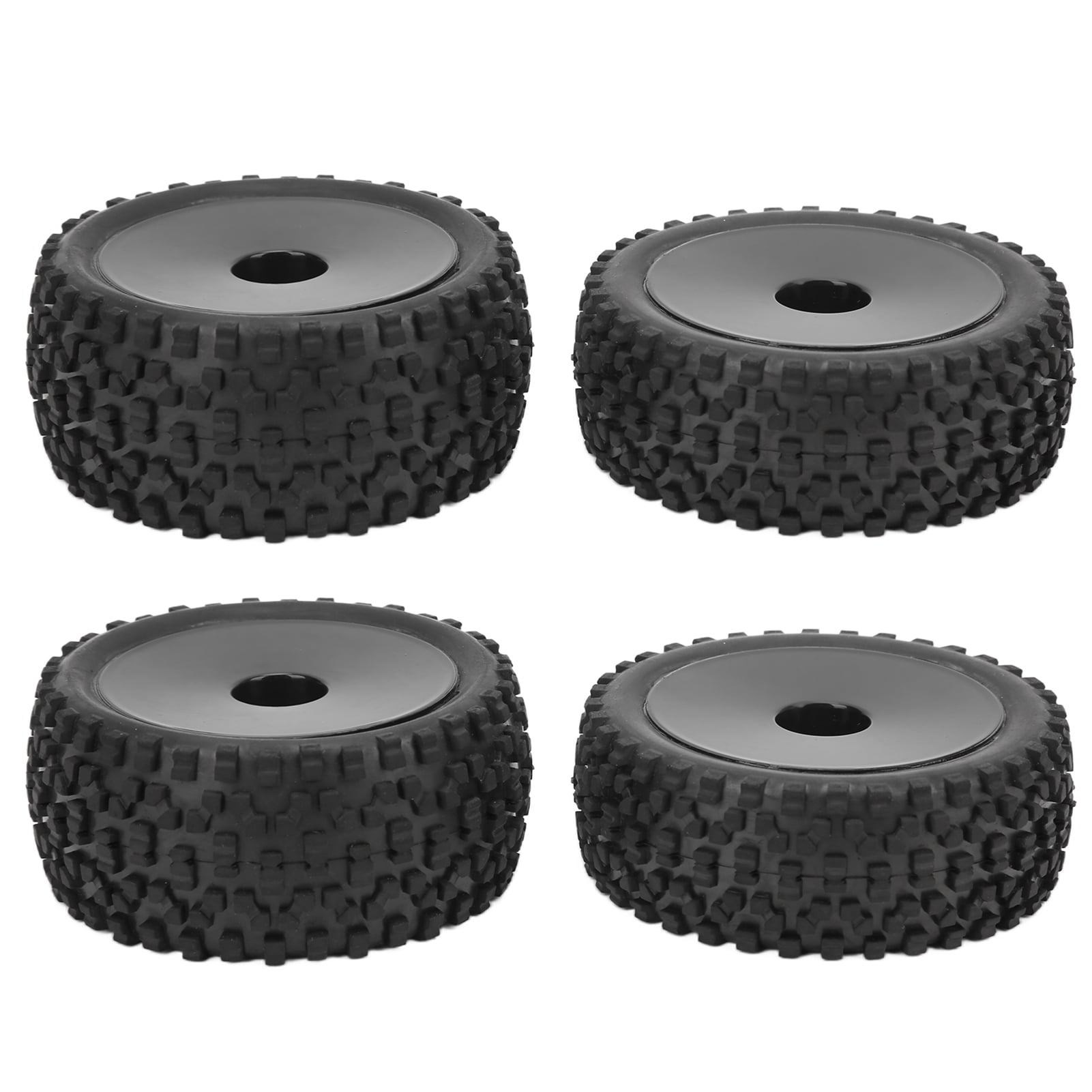 ESTINK 12mm Hex RC Wheels And Tires, RC Front Rear Tires And Wheels Strong Cushion Durable For 1/10 RC Off Road Car