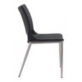 thumbnail image 3 of Zuo Ace Dining Chair - Black & Silver, 3 of 11