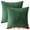 Dark Green, variant on Unique Bargains 2Pcs Decorative Throw Pillow Covers for Sofa Beige 16" x 16"