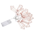thumbnail image 3 of Cadena de luces LED con cuentas de 10 m para interiores, para dormitorio, sala de estar y dormitorio, color oro rosa, 3 of 8