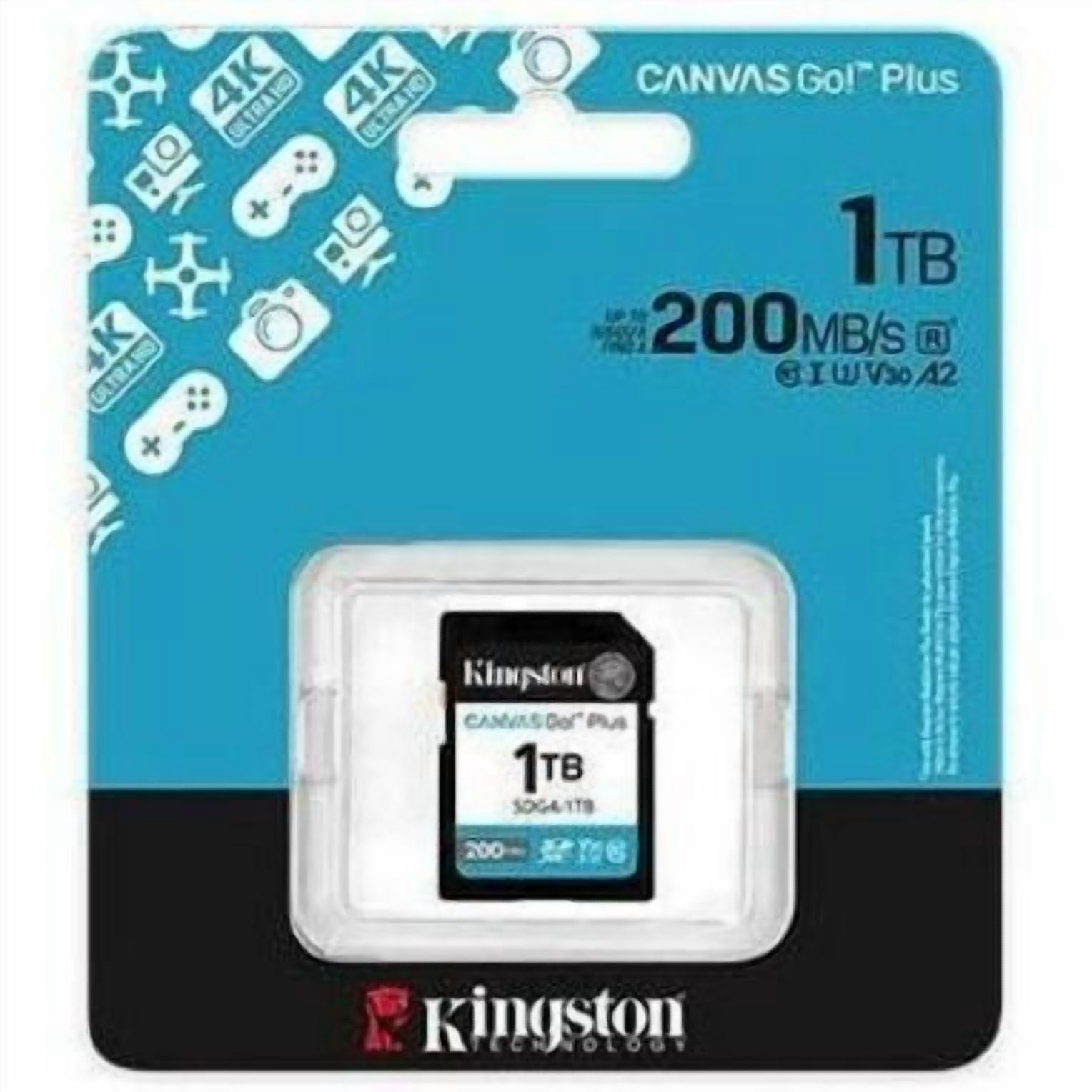 Kingston Canvas Go! Plus 1 TB Class 10/UHS-I (U3) V30 SDXC