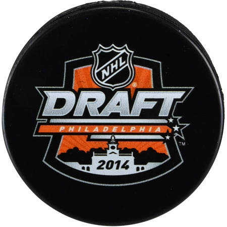 2014 NHL Draft Unsigned Draft Logo Hockey Puck