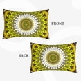 thumbnail image 4 of Balery Yellow Mandala Bedding Queen Pillow Cases - Envelope Closure - Soft Brushed Microfiber Fabric - Shrinkage and Fade Resistant Pillow Cases-, 4 of 9