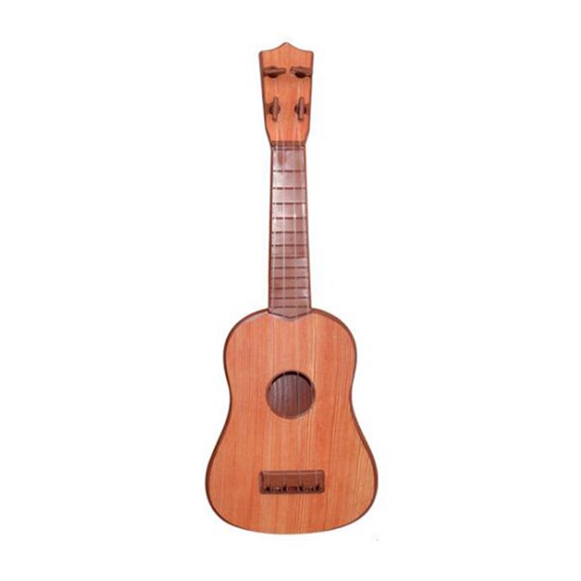 Ukelele Instrumento Musical Ukelele divertido de escala simple de guitarra hawaiana de 4 cuerdas para niños (madera sintética)