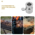thumbnail image 4 of 2pcs BBQ Grill Accessories Set Barbecue Grill Accessories Rotisserie Spit Rod Roller Rack Holder Bolt Grilling Rod Fixing Accessory Metal Grilling Rod Bolt, 4 of 8