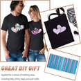 thumbnail image 2 of MIRACLE Vinyl Heat Thermal Transfer Iron On DIY Garment Film Silhouette Paper Delicate Design For T-Shirt Caps, 2 of 9