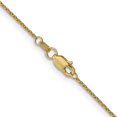thumbnail image 4 of 18k Yellow Gold 18 Inch 1.15mm Cable Chain Necklace Pendant Charm, 4 of 9