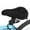 As picture, variant on Wider Bike Seat Cushion Cover with Gel Pad, Shock-Absorbing Soft Saddle Pad for Exercise Bike, Bicycle, Indoor Cycling, Comfortable Non-Slip Bicycle Seat Cover for Men Women, Long Distance Riding
