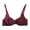 Wine, variant on CFLVAEK Push Up Bras for Women Comfort Wireless Adjustable Straps Bra Full Coverage Seamless Bralettes Purple M