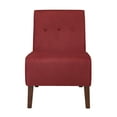 thumbnail image 3 of Linon Coco Button Tufted Slipper Accent Chair, Red, 3 of 11
