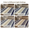 thumbnail image 7 of ODIKA 2'x3' Ultra-Soft Accent Mat, Striped Vintage Colorblock Bands Retro Pinstripe Panel Rhythm None Washable, Bare feet friendly, Easy Care Indoor rug for Bedside, Footrest, 7 of 7