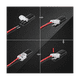 thumbnail image 3 of Conector enchufable de doble cable con hebilla de bloqueo, 2 pines, 2 vías, 10 unidades, 3 of 6