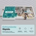 thumbnail image 4 of Aire Acondicionado Portátil 10000 BTU con WiFi SereneLife, Pequeño, Modos Frio, Ventilador, Cobertura de 42 M2, Temporizador 24 Horas y Kit de Montaje para Ventana Incluido, 4 of 8