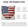 thumbnail image 5 of Chilfamy 4th of July Pillow Covers Hello America Independence Day Decorations I Love USA Memorial Day Patriotic Throw Cushion Case for Home Sofa Couch White, 5 of 5