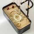 thumbnail image 4 of Jewelry Organizer Storage Rack Necklace Earring Bracelet Holder with Tray and Antislip Hook Desktop Ornaments Display Stand for Women Home Bedroom Dresser Countertop Jewelry Accessories Storage 1 pc, 4 of 6