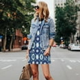 thumbnail image 4 of Fotbe Vintage Blue Vestido de Verano sin Mangas para Mujer – Vestido Midi Línea A, Estilo Camiseta Floral, Vestido Playero Casual y Fluido, 4 of 7