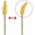 thumbnail image 3 of 100 PCS Disposable Crystal Eye Brush, Pink Brush Mascara Wands, Eyelash Mascara Brushes Eye Lash Applicator Brush, 3 of 4