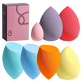 thumbnail image 6 of Makeup Sponge Set  Blender Sponges 7 count for Liquid, Cream, and , Multi-colored with 1 Mini Makeup Sponge  (C-Green), 6 of 6