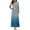 Blue, variant on Dresses for Women's Fashion Printed Short Sleeve Round-Neck Ankle Dress Summer Dresses for Women 2025 Green M