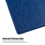 Passport Holder Travel Wallet Blocking Case Cover, Premium PU Leather, Slim ID Card Holder (Blue)