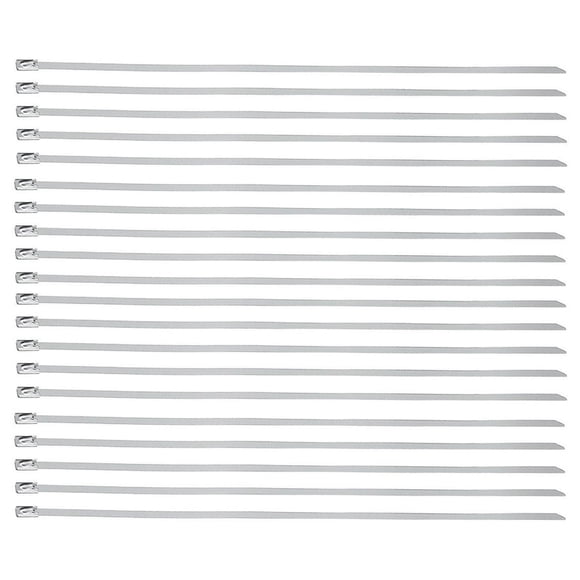 Cinchos para Sujetar WireInox20 20Pzas 20cm 4.6mm Plata Acero inoxidable VentDepot MXWNO-002