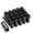 Black, variant on J2 Engineering LN-T7-013-15-SL J2 Engineering 7075 -T6 Forged Aluminum M12X1.5 20Pcs 50mm Height Open -End Lug Nut Sets w / Socket Adapter Silver