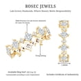 thumbnail image 5 of Rosec Jewels Lab Created Diamond Eternity Ring - Designer Wedding stacking Ring - EF-VS Grade, 18K Yellow Gold, US 12.00, 5 of 8