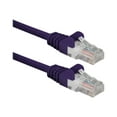 thumbnail image 1 of QVS - Patch cable - RJ-45 (M) to RJ-45 (M) - 25 ft - CAT 6 - booted, molded, snagless, stranded - purple, 1 of 2
