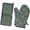 Pioneer Flower Floral-1, variant on Pioneer Flower Floral Print Pattern 2-Pack Oven Mitts Set, Heat Resistant Kitchen Gloves, 7.7" X 12"