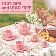 thumbnail image 2 of Set de té Giant Bean Porcelain Pearl Pink para niñas, 2 of 8