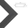 thumbnail image 4 of Millbrook Collection Country Chic Wood Picture Frames, 2-Pack, 16x20 - Charcoal Black, Wide - 2-1/2" Face Solid Wood Molding for Photos, Artwork & Prints Includes Acrylic Glazing - Made in USA, 4 of 7