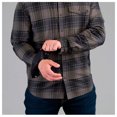 thumbnail image 5 of VORTEX Adult Male Trail Call Tech Flannel Long Sleeve Shirt, Color: Shadow, Size: XL, 5 of 6
