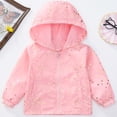 thumbnail image 6 of Curuila Kids Infant Girls Coat With Zipper Long Sleeve Graphic Print Hooded Jacket For Girls Lightweight Fashionable Outerwear Size 2-3 Years, 6 of 8