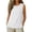 #02-White, variant on Women Linen Vests Plain Tank Tops Summer Sleeveless T Shirts Crewneck Tee Casual Tanks Tunic Fashion Undershirt Stretchy Tank Top Office Work Loose Shirt Solid Color Vest