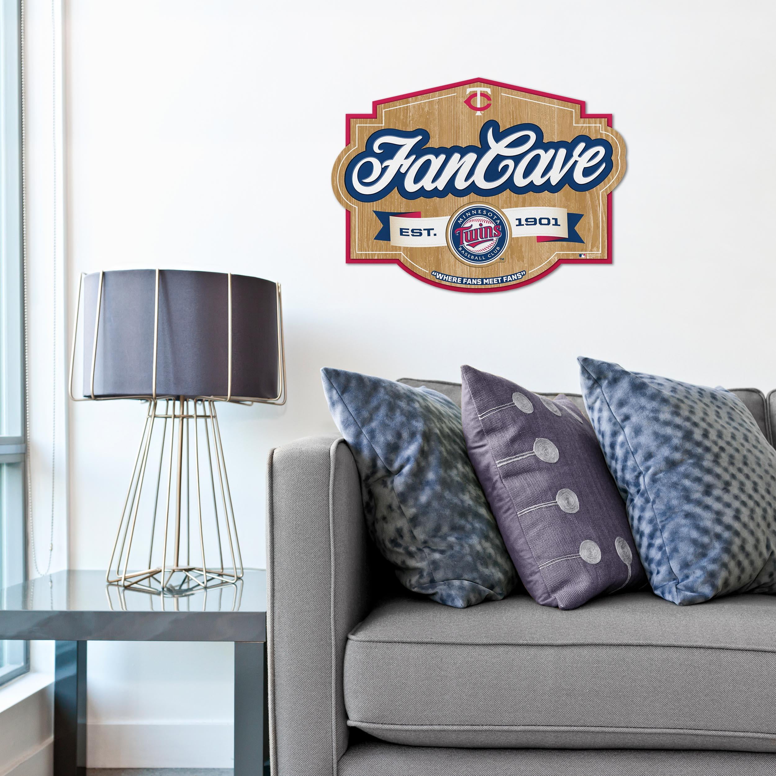 YouTheFan MLB Minnesota Twins Fan Cave Sign
