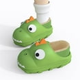 thumbnail image 4 of Generic Autumn And Winter Girls And Boys Slippers Flat Bottom Non Slip Soft Cover Heel Plush Warm And Comfortable Cute Dinosaur Shape Autumn Winter Clothes（4.5-5 Years Green）, 4 of 6