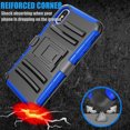 thumbnail image 3 of Tekcoo 6.5" iPhone Xs Max / 6.1" iPhone XR / 5.8" iPhone XS / 5.8" iPhone X 5.8" Case Holster Belt Clip, Shock Absorbing Secure Swivel Locking Belt Defender Full Body Kickstand Carrying Cases Cover, 3 of 6