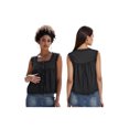 thumbnail image 2 of LMLYSoH Women Tank Top, Sleeveless Tops Square Neck Lace Trim Button Closure Summer Streetwear, 2 of 9