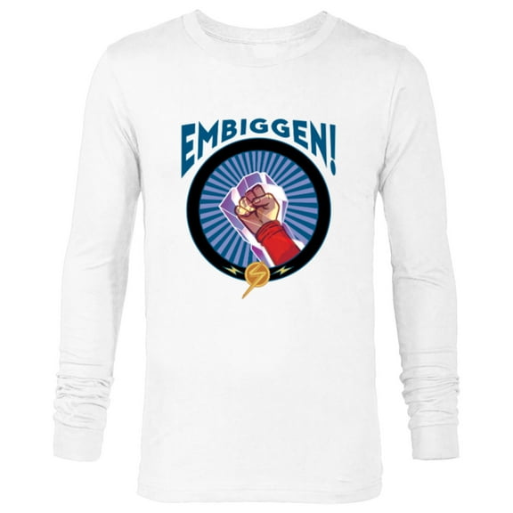 Marvel Studios’ Ms. Marvel Kamala Khan Embiggen Super Powers - Long Sleeve T-Shirt for Men - Customized-White