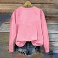 thumbnail image 6 of Sexlip Womens Long Sleeve Sweatshirt Cartoon Rooster Print Design Cropped Hem Soft Fabric Relaxed Silhouette for Daily Lounge Pink XL, 6 of 6