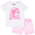 thumbnail image 1 of Conjunto de ropa Barbie para niñas, camiseta y pantalones cortos, talla 5, 1 of 7