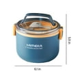 thumbnail image 3 of XYAIYT Boîte à Lunch Bento en Acier Inoxydable Étanche, Compatible Micro-Ondes, Compatible Lave-Vaisselle, Contenant de Rangement pour Aliments avec Isolation pour Adultes, Enfants, Étudiants, Garde les Aliments Chauds avec Cuillère, 3 of 8