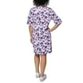 thumbnail image 2 of Hang Ten Women's Floral Print UPF 50+ Moisture Wicking Soft Cotton Blend Mini Sun Dress-Purple / S, 2 of 4