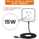 thumbnail image 2 of Adaptador de corriente de 15 W y 12 V de repuesto para Echo Pop, Dot de quinta generación, 2 of 7